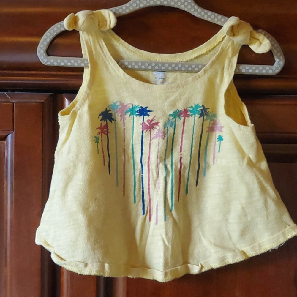 Yellow summer tank top